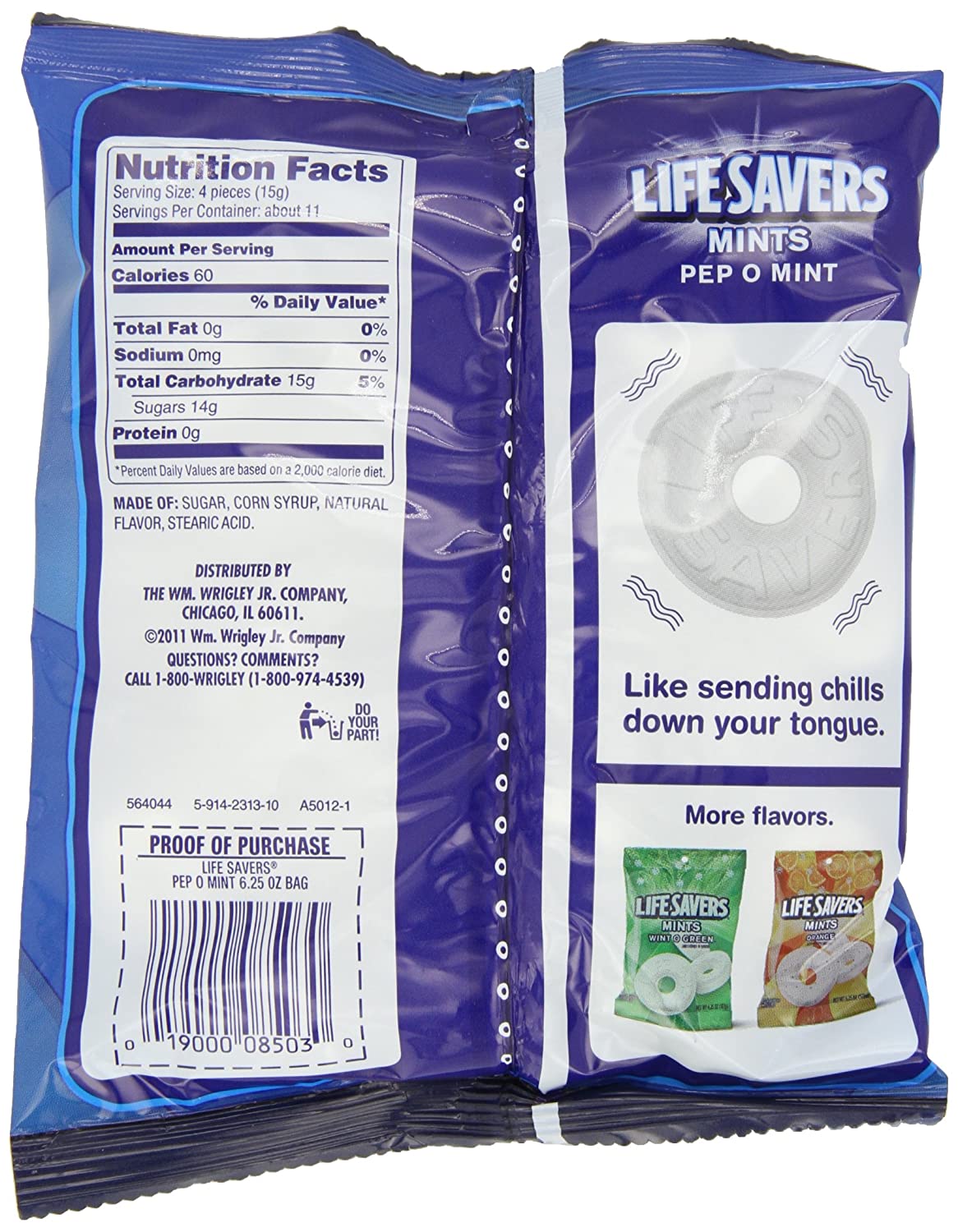 Lifesavers Mints, Pep-O-Mint, 6.25 oz