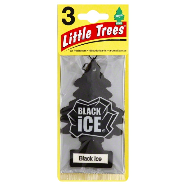 Little Trees Air Fresheners, Black Ice, 3 ct