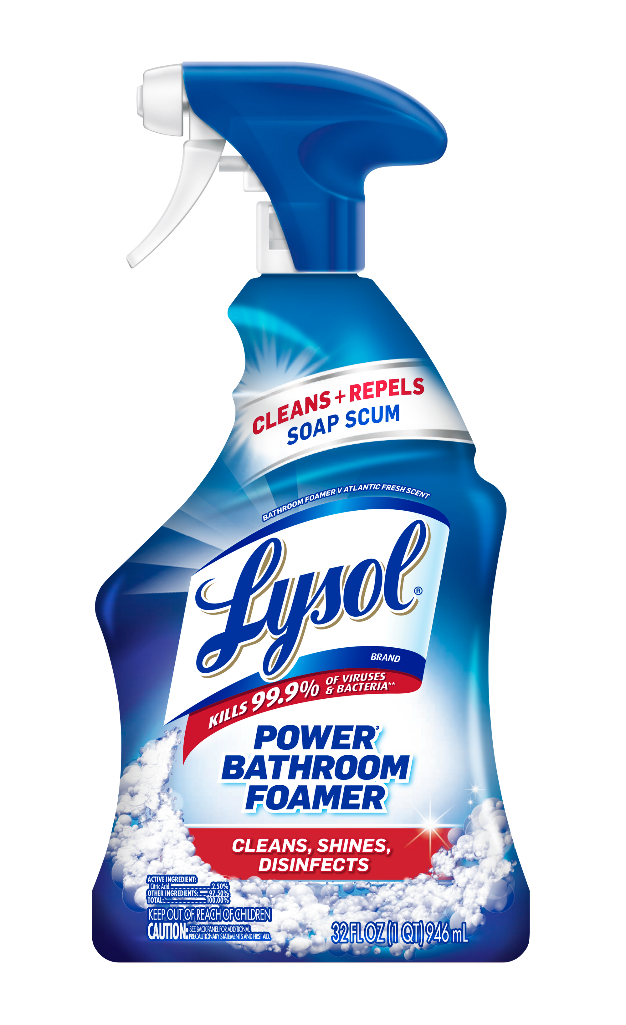 Lysol Power Bathroom Cleaner Spray, 32 oz