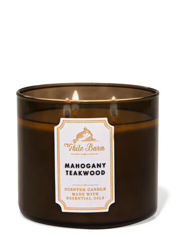 Bath & Body Works 3-Wick Candle, Mahogany Teakwood