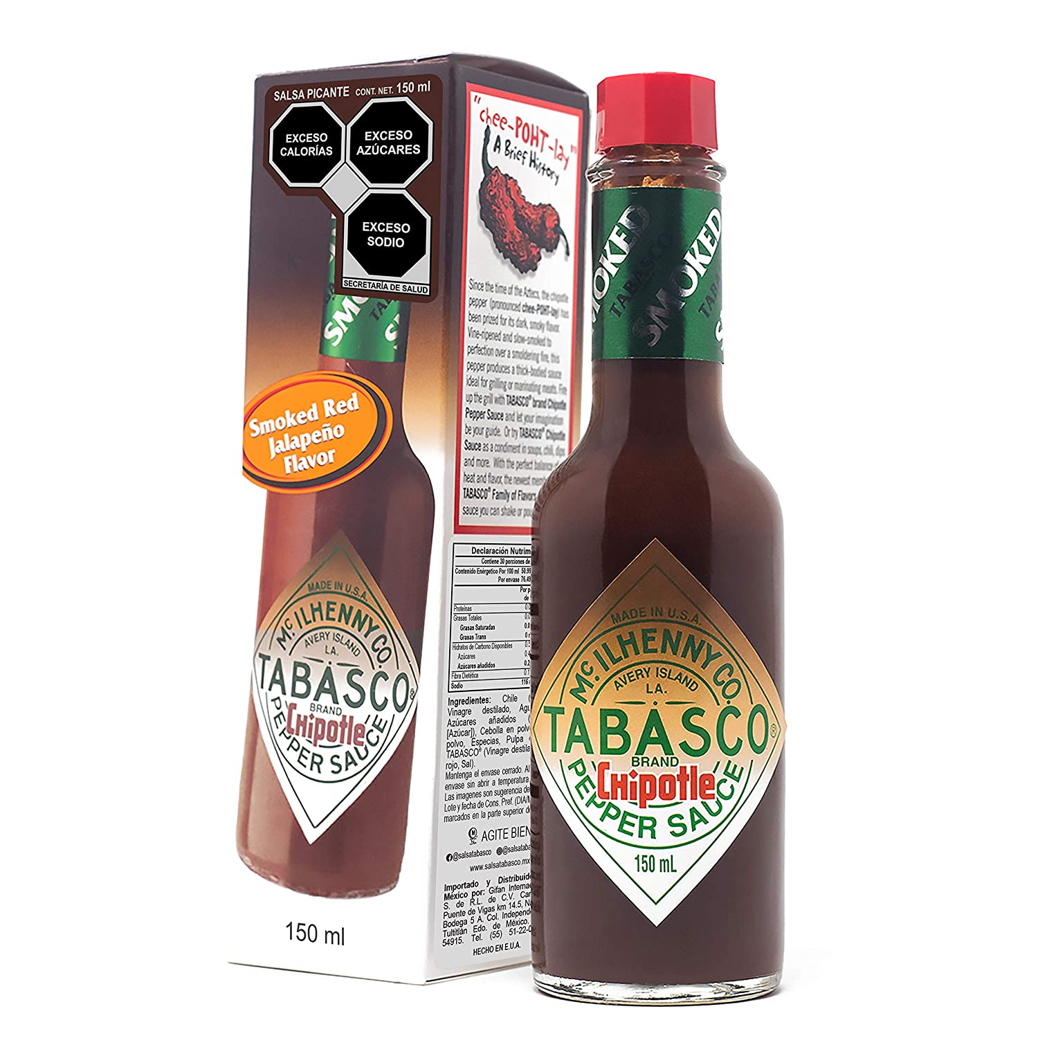 McIlhenny Co. Tabasco Pepper Sauce, Chipotle, 5 oz