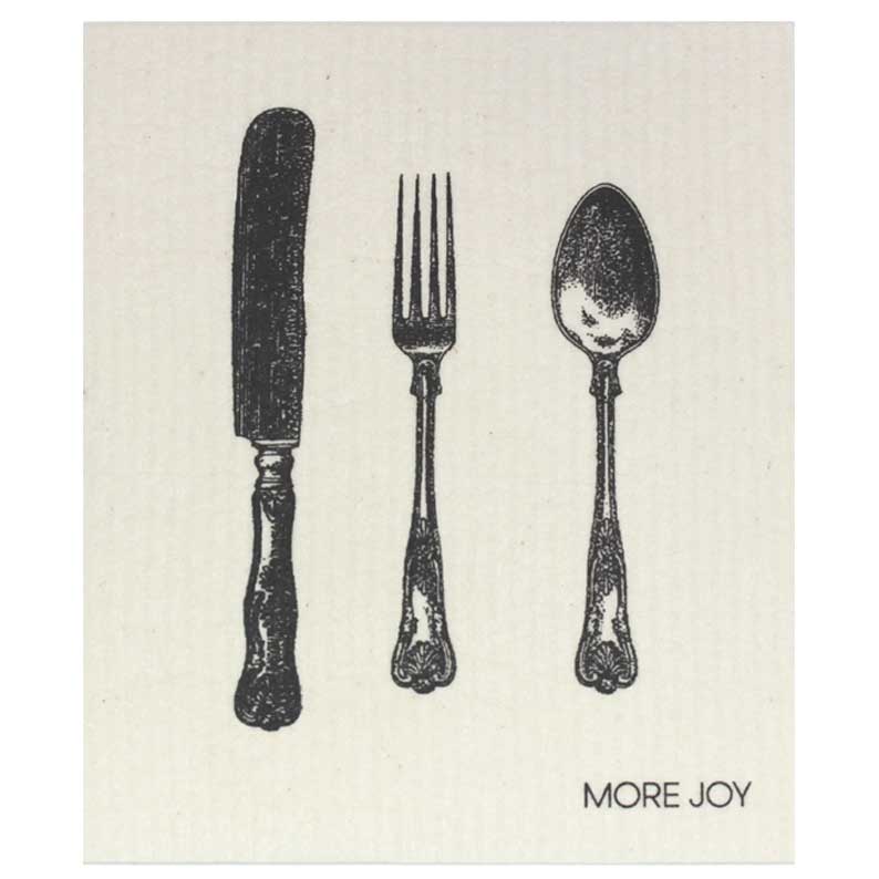 More Joy Swedish Cloth, Silver Cutlery