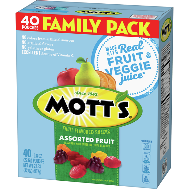 Mott's Fruit Flavored Snacks, 40 ct