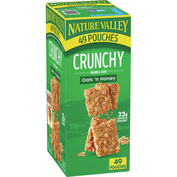 Nature Valley Granola Bars, Oats & Honey, 49 ct