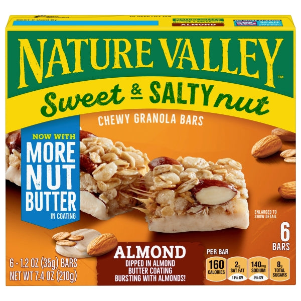 Nature Valley Granola Bars, Sweet & Salty Almond, 6 ct