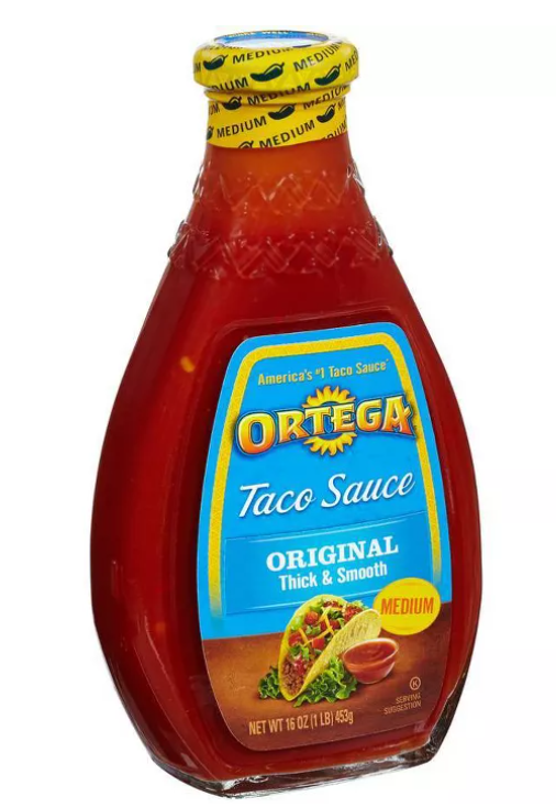 Ortega Taco Sauce, Medium, 16 oz