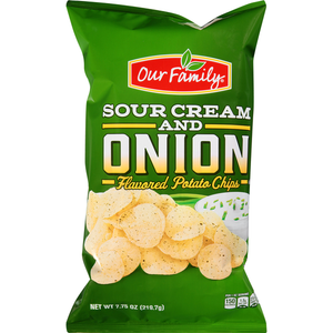 Our Family Cheddar and Sour Cream Chips, 7.75oz