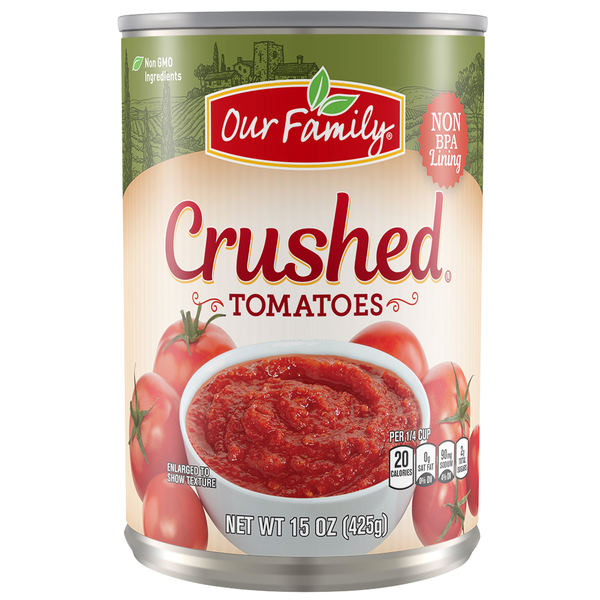 Our Family Crushed Tomatoes, 15 oz