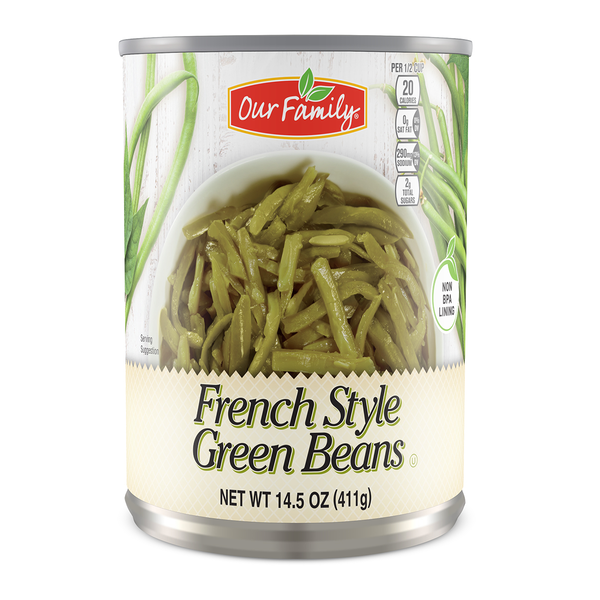 Our Family French Style Cut Green Beans, 14.5oz