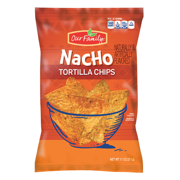 Our Family Nacho Cheese Tortilla Chips 10oz