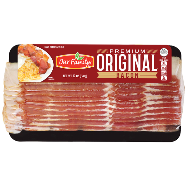 Our Family Original Bacon, 12 oz