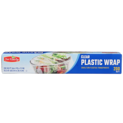 Our Family Plastic Food Wrap, 200 sq ft