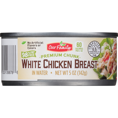 Our Family Premium White Chunk Chicken Breast, 12.5 oz