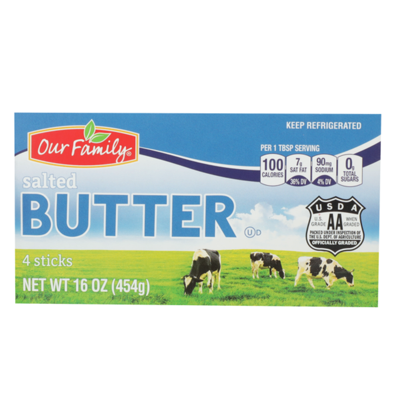 Our Family Salted Butter, 16 oz