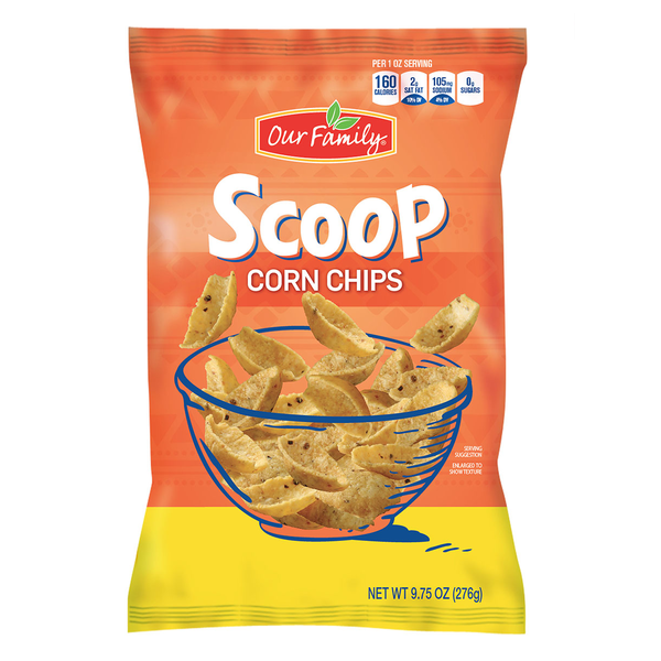 Our Family Scoop Corn Chips 9oz