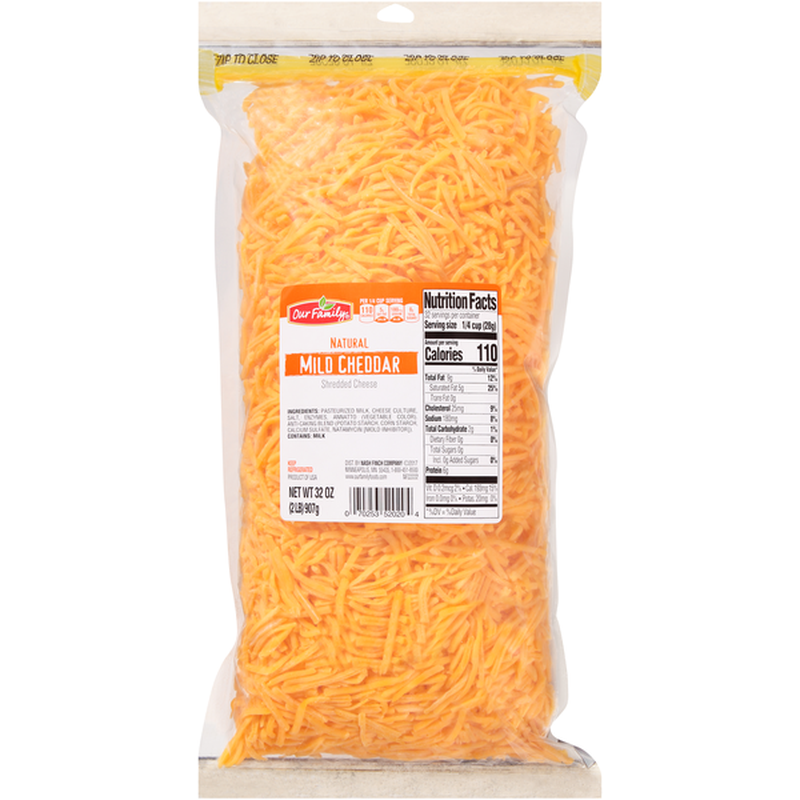 Our Family Sharp Cheddar Shredded Cheese 32oz