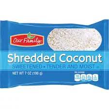 Our Family Sweetened Shredded Coconut, 7oz