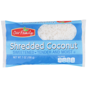 Our Family Sweetened Shredded Coconut, 7oz