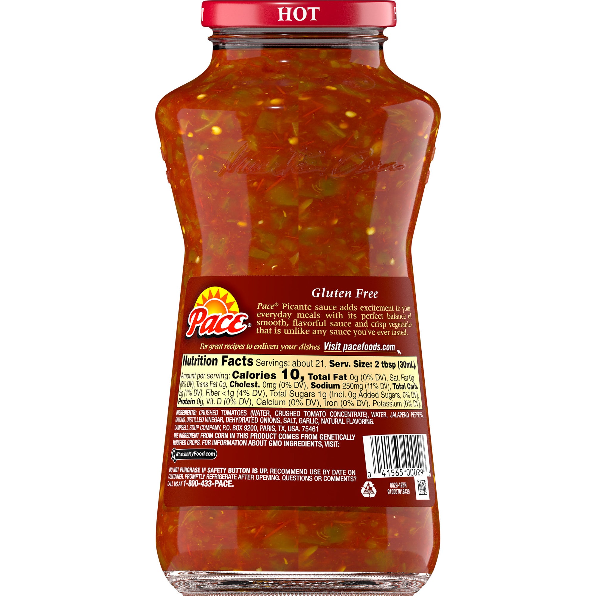 Pace The Original Picante Sauce, Hot, 24 oz