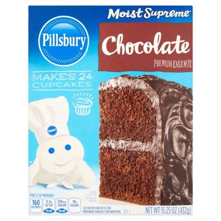 Pillsbury Moist Supreme Cake Mix, Chocolate, 15.25 oz