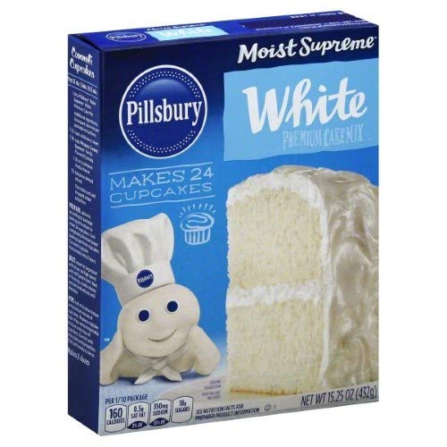 Pillsbury Moist Supreme Cake Mix, White, 15.25 oz