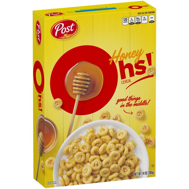 Post Honey Oh's! Cereal, 14oz