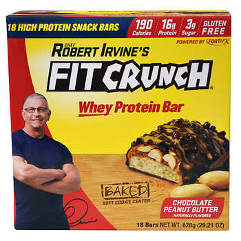 Robert Irvine Fit Crunch High Protein Baked Bar, 18ct