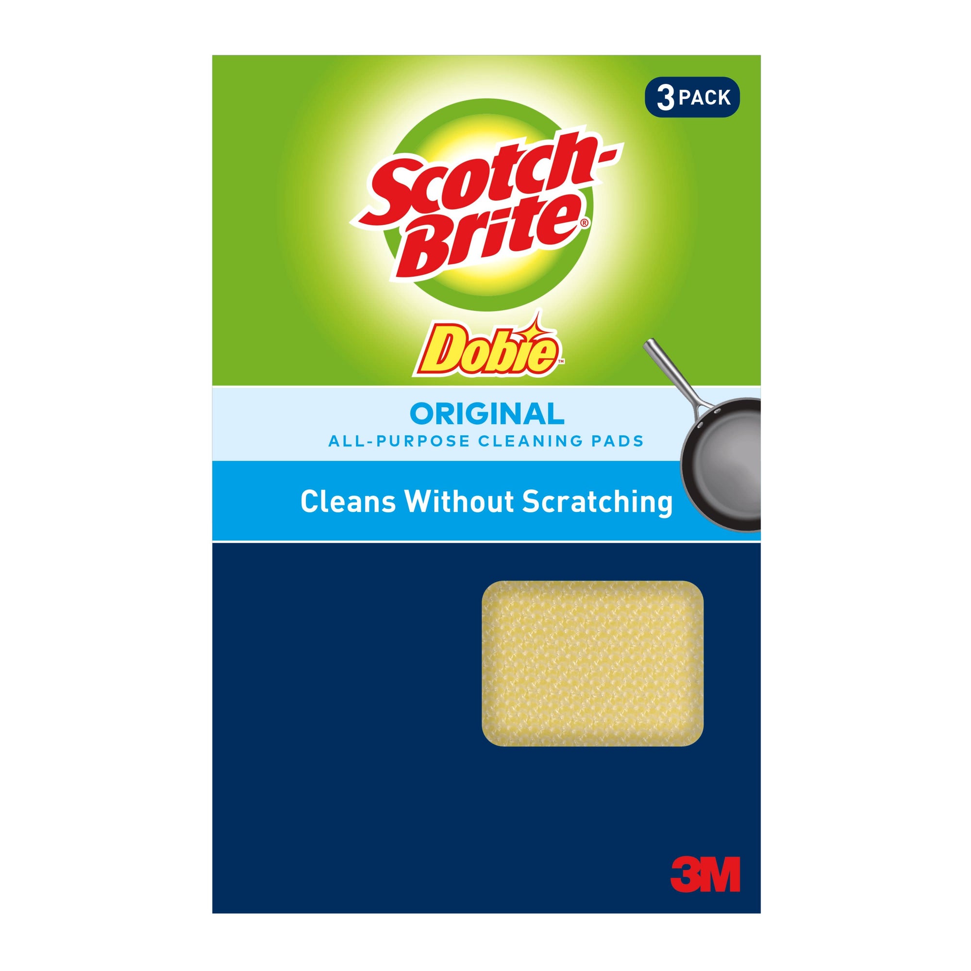 Scotch Brite Dobie Pads, 3 ct