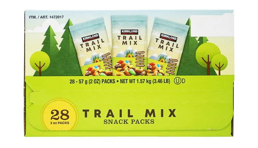 Kirkland Signature Trail Mix Snack Packs, 28 ct