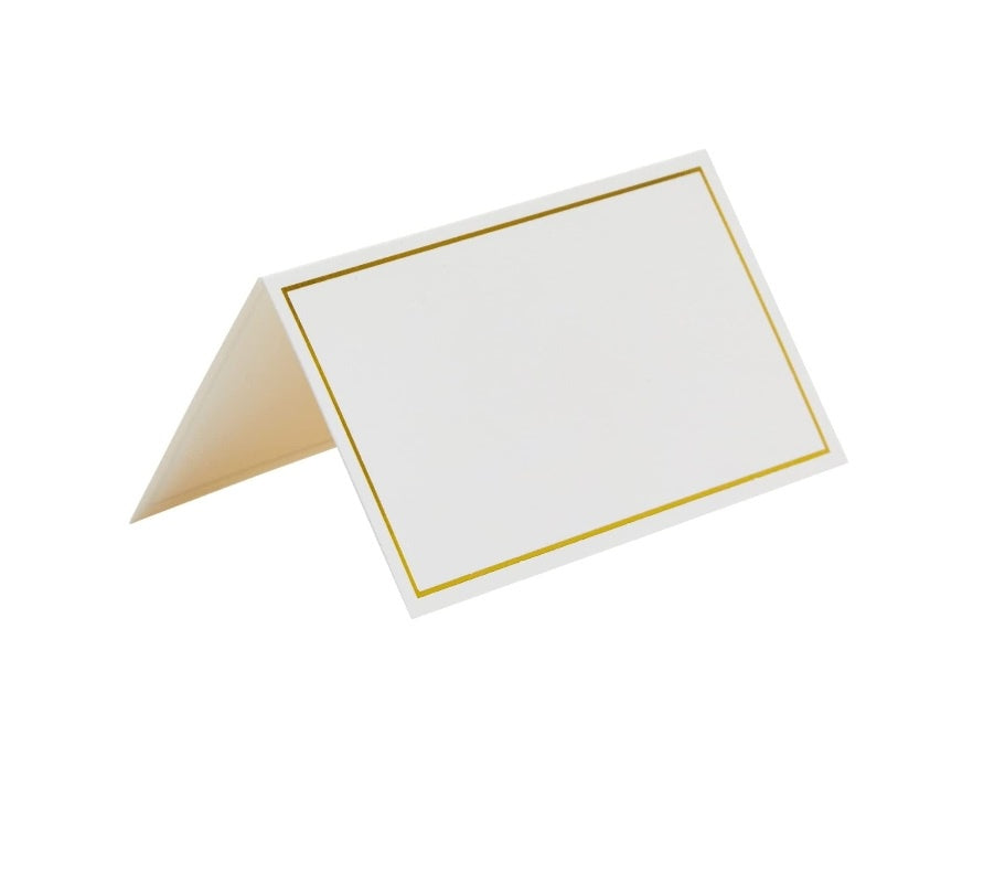 Gold Border Placecard, 25 pk