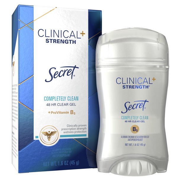 Secret Clinical Strength Deodorant Completely Clean Gel, 1.6oz