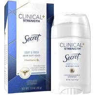 Secret Clinical Strength Soft Solid Deodorant, Light and Fresh, 1.6 oz