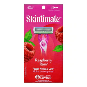 Skintimate Raspberry Rain Shaving Blades, 4 ct