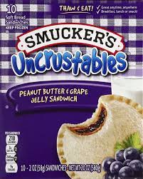 Smucker's Uncrustables, Grape Jelly, 10ct