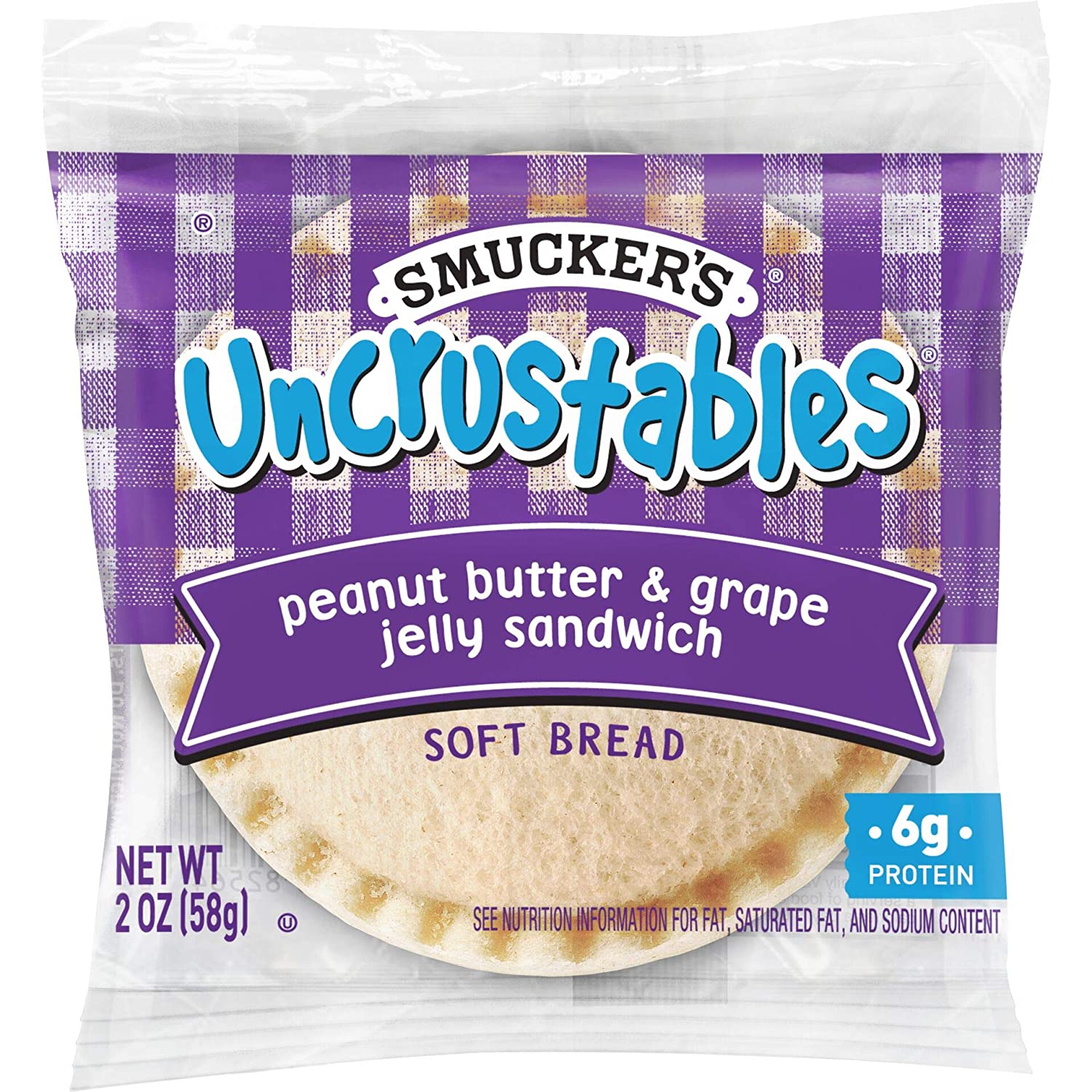 Smucker's Uncrustables, Grape Jelly, 10ct