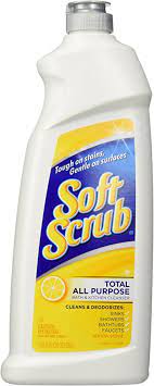 Soft Scrub Cleanser All Purpose, Lemon, 24 oz