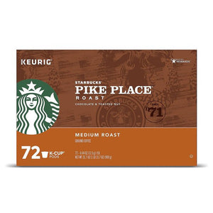 Starbucks Pike Place, Medium Roast, 72 K-Cups Pods