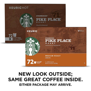 Starbucks Pike's Place K-Cups, 72 ct