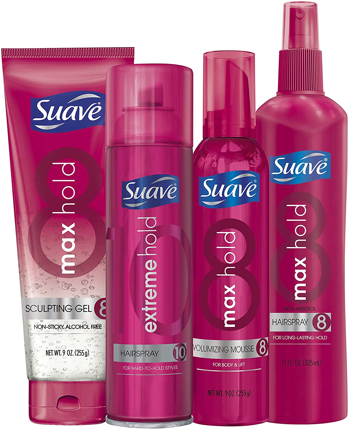 Suave Max Hold Hairspray, Unscented, 11oz