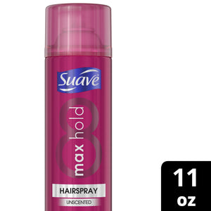 Suave Max Hold Hairspray, Unscented, 11oz