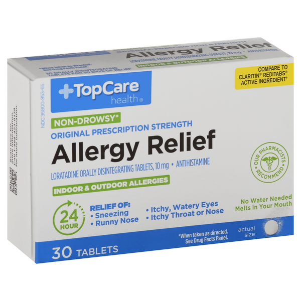 Top Care Allergy Relief, Non-Drowsy, 30ct