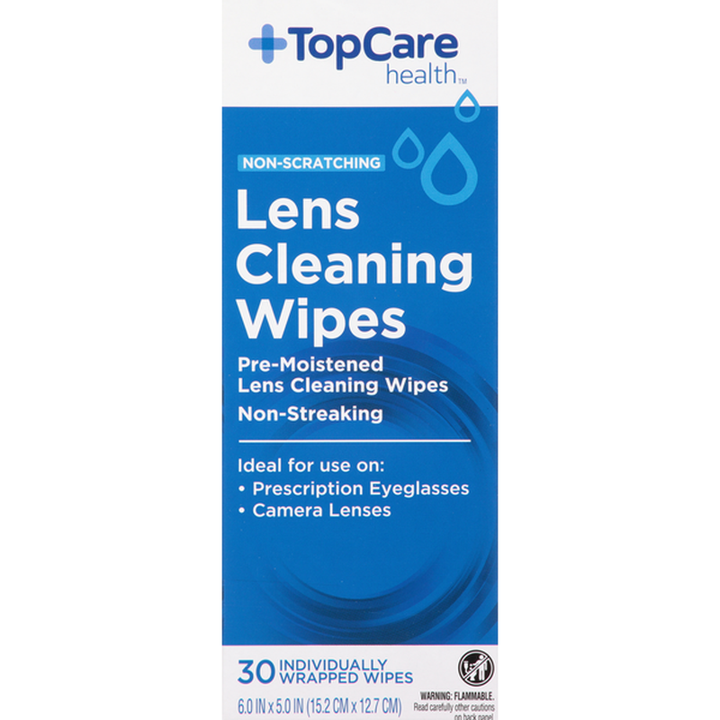 Top Care Lens Cleaning Wipes, 30 ct