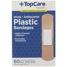 Top Care Plastic Bandages 60ct