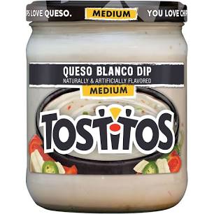 Tostitos Queso Blanco Dip, Medium, 15 oz