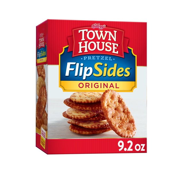 Town House Flipsides Pretzel Crackers, Original, 9.2 oz