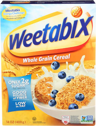 Weetabix Whole Grain Cereal, 14 oz