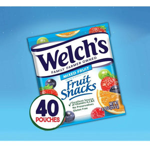 Welchs Mixed Fruit Snack 40ct