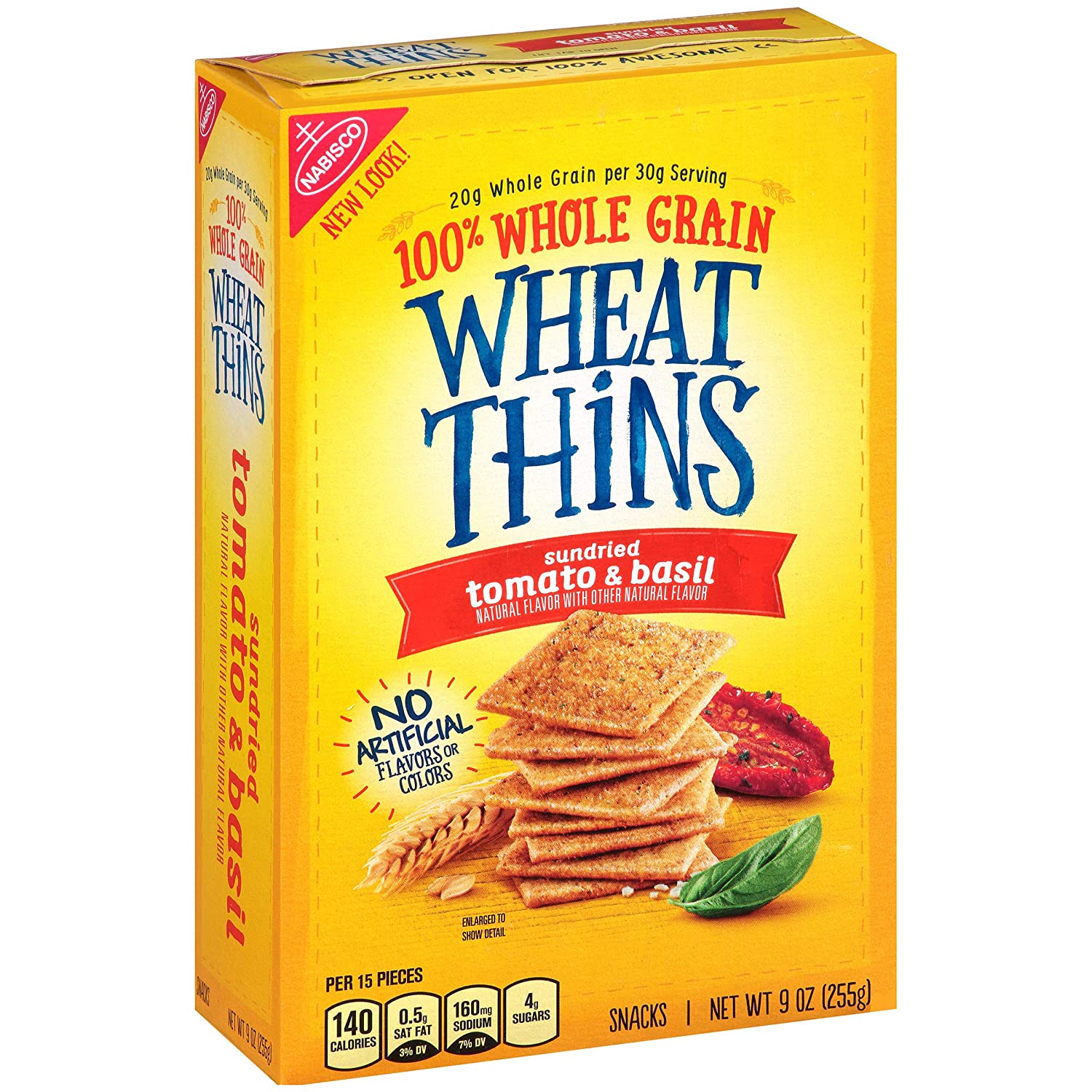 Wheat Thins Crackers, Sundried Tomato & Basil, 8.5 oz