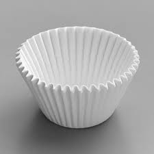 White Fluted Baking Cup 2" x 1 1/4", 100ct