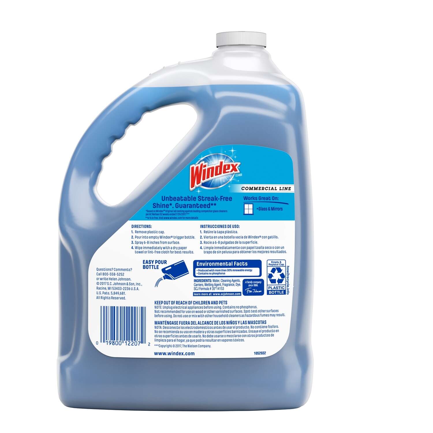 Windex Glass Cleaner, Original, 128 oz